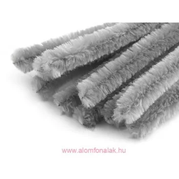 Zsenília drót SZÜRKE 300mmx6mm 20db/csomag