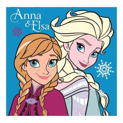 Disney Frozen, Jégvarázs párna, díszpárna Anna/Elsa kék 35*35 cm
