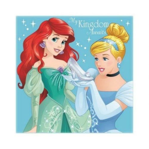 Disney Hercegnők Mágikus Kéztörlő arctörlő, törölköző 30*30cm Ariel, Hamupipőke