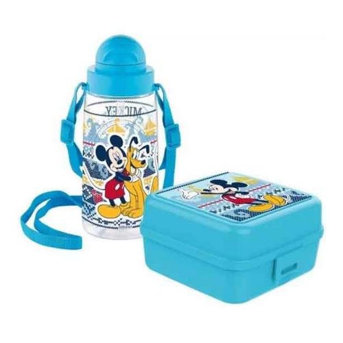 Disney Mickey Szendvicsdoboz + Műanyag kulacs szett
