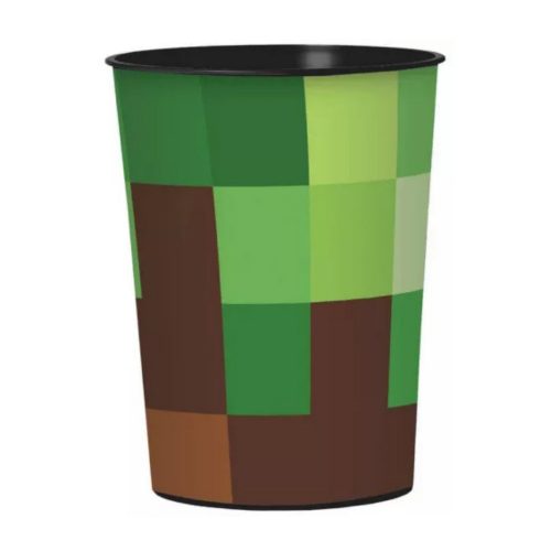 Minecraft mintás TNT műanyag pohár, 473 ml