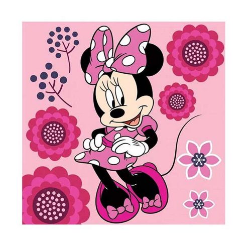 Disney Minnie Mágikus, Kéztörlő arctörlő, törölköző 30*30cm Virág