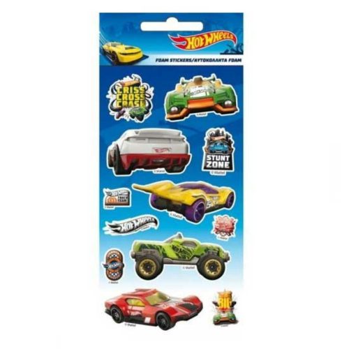 Hot Wheels Pufi szivacs matrica