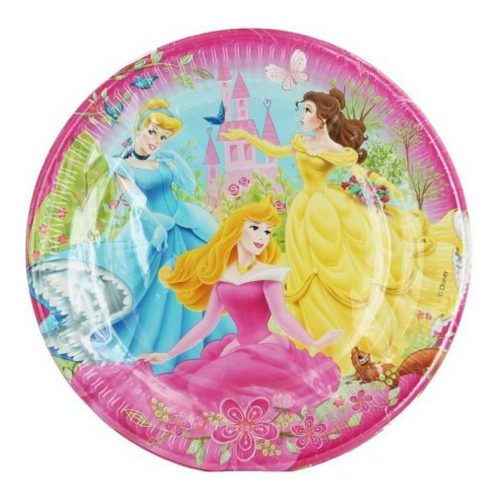 Disney Princess Summer Palace, Hercegnők Papírtányér 10 db-os 23cm