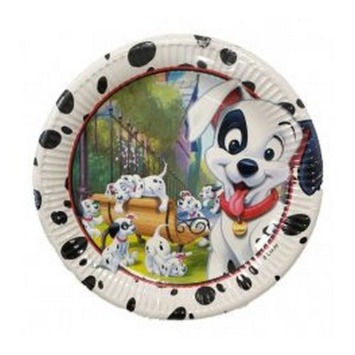 Disney 101 Dalmatians, Kiskutya Papírtányér 8 db-os 23 cm