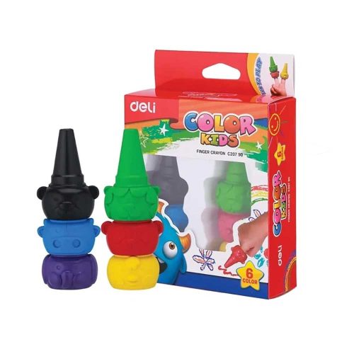 Deli Color Kids 6db-os vegyes színű zsírkréta készlet