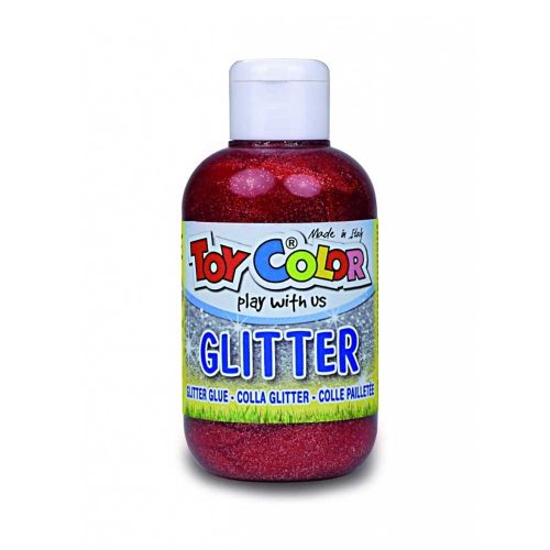 Glitter glue csillámos ragasztó 250 ml - Piros