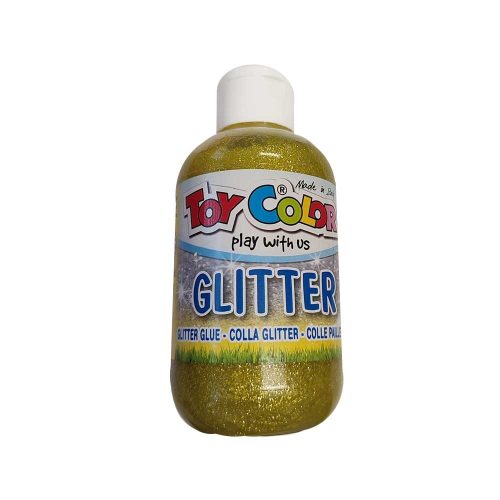 Glitter glue csillámos ragasztó 250 ml - Arany