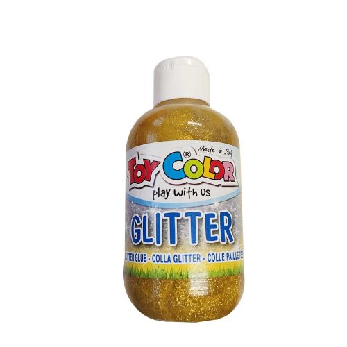 Glitter glue csillámos ragasztó 250 ml - Sárga