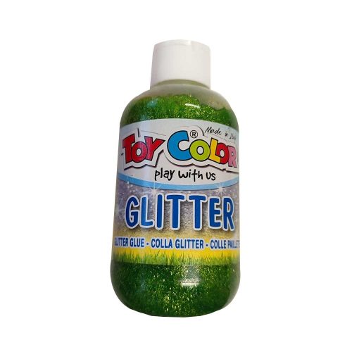 Glitter glue csillámos ragasztó 250 ml - Zöld