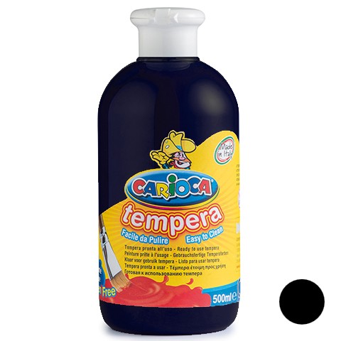 Carioca fekete folyékony tempera 500ml-es