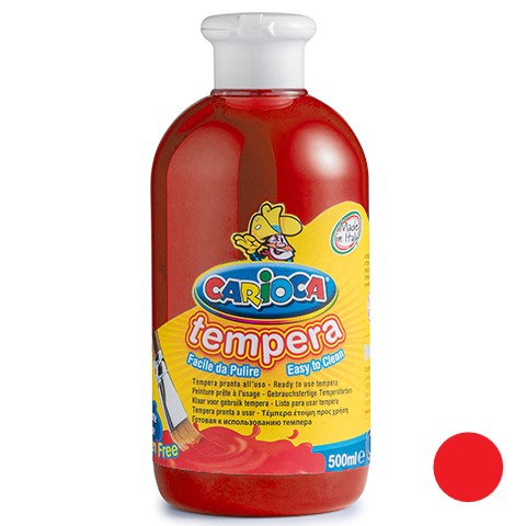 Carioca piros folyékony tempera 500ml-es