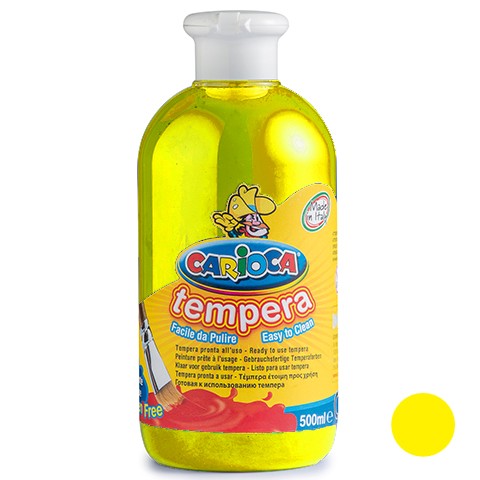 Carioca sárga folyékony tempera 500ml-es