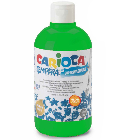 Carioca zöld folyékony tempera 500ml-es