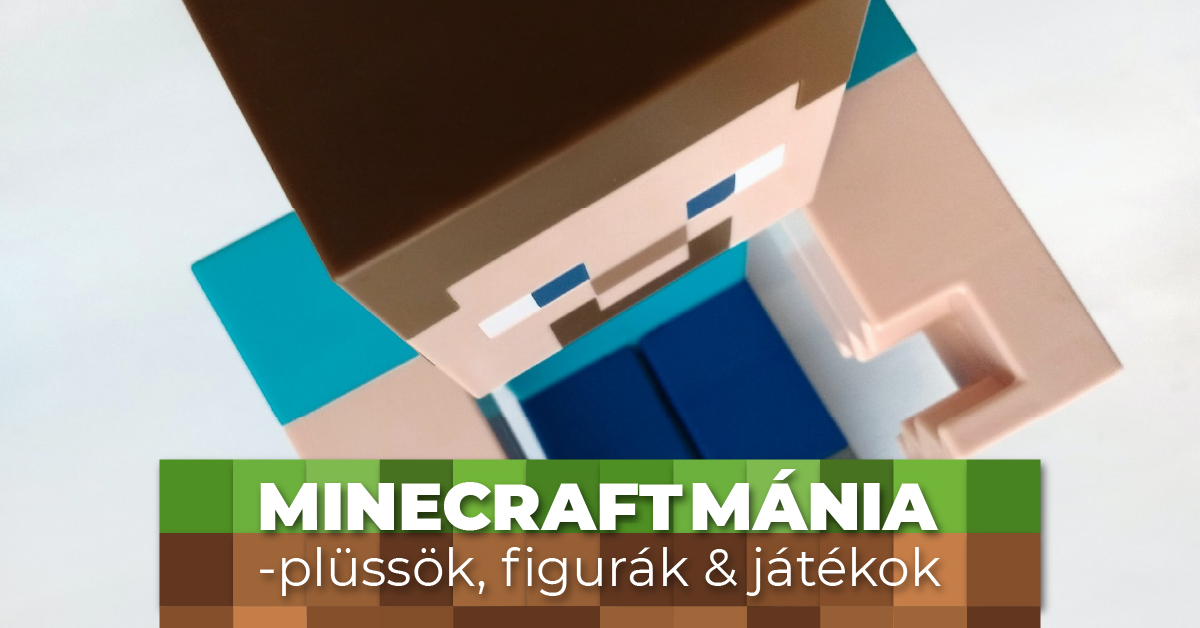 Minecraft mánia - plüssök, figurák és játékok